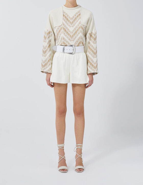 ANKO LEATHER SHORTS